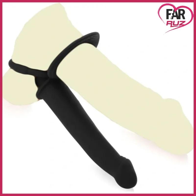 Farruz 10 Fonksiyonlu Titreşim Double Penis Halkalı Anal Plug