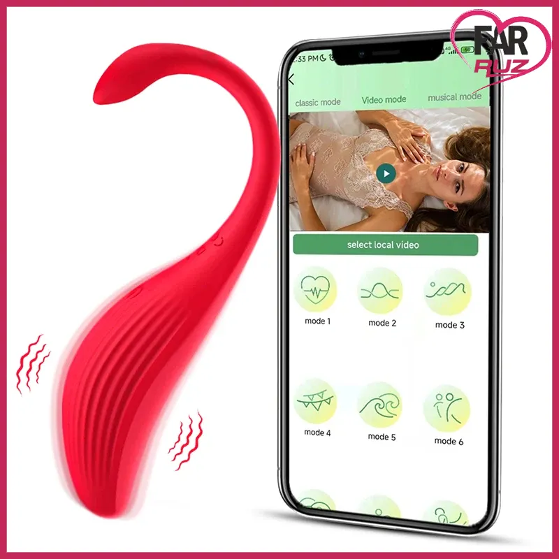 Toyzfa swan ciftler icin telefon kontrollu vibrator